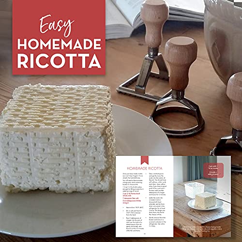 Ravioli Maker Pasta Gift Set - 3 Stamp Cutters to Mold Ravioli with Guide to Making Ravioli Tortellini plus Recipes for Classic Fillings and Sauces