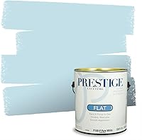Vista 213 de Prestige Paints. - Base y pintura para exteriores en un solo galón, 1 galón. plano, comparable con Sherwin Williams Topsail.