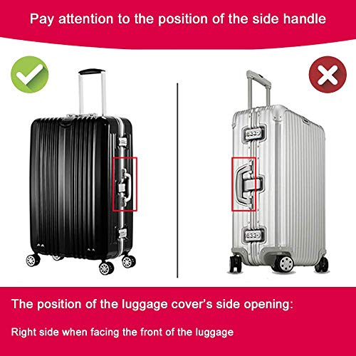 7-Mi HIMI Spandex Travel Luggage Organizers Suitcase Dust Cover Trolley Protector Fits 31 To 32 Inch Baggage Case Sleeve Print Black thumb #3