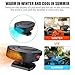 Car Amplifier Cooling Fans 2 in 1 Portable Car Heater or Fan 12V 150W Fast Heating & Cooling Car Defogger Car Defroster 3 Outlet Adjustable Thermostat Plug in Cigarette Lighter Heater