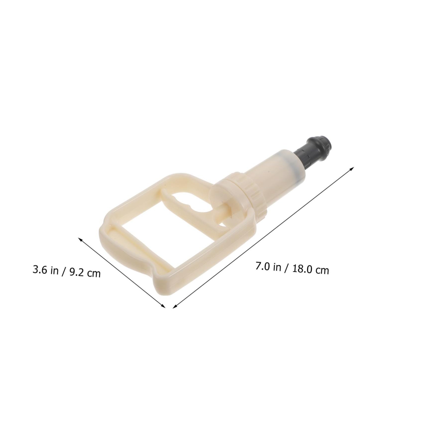 PartyKindom Pompe Manuelle à Vide pour Ventouses D'acupression en Abs Beige, Portable et Sûre, Accessoire pour Thérapie par Ventouses