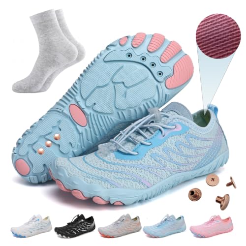 Image of Grounding Barefoot Shoes with Copper , Effective Full-Chain Grounding | Solid Copper Screws,Conductive Insoles,Extra Conductive Socks.Zero-drop,flexible wide toe box,for unisex