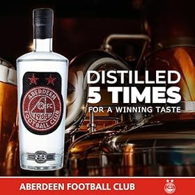 Aberdeen Gifts for Men & Women | Official Aberdeen FC Crystal Edition Birthday Vodka for the Dons Football Fans | Premium Alcohol by Bohemian Brands – 70 cl – Bohemian Brands