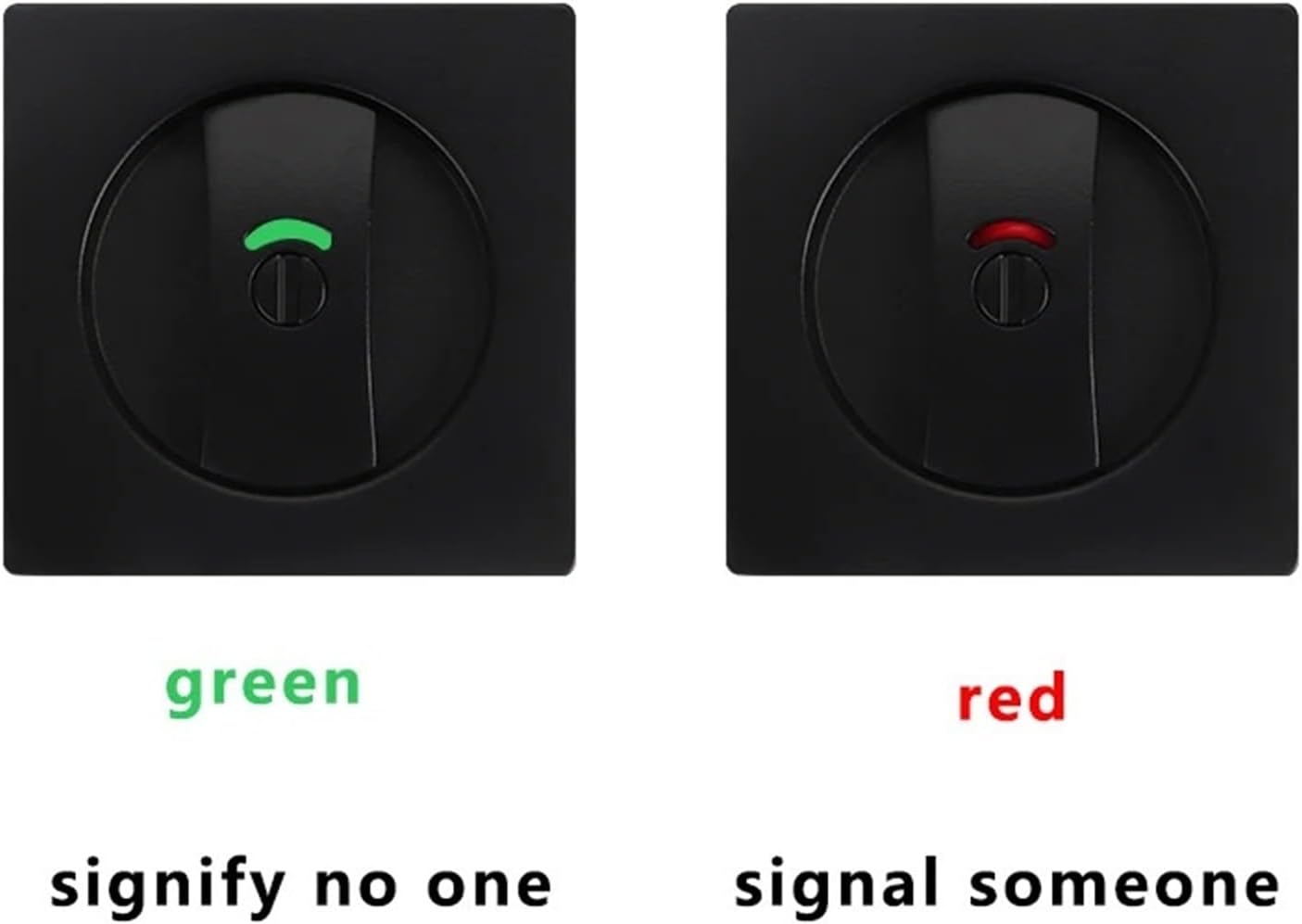 Square Indication Push-Pull Door Lock Embedded Sliding Invisible Hook 1Pcs(D36678)