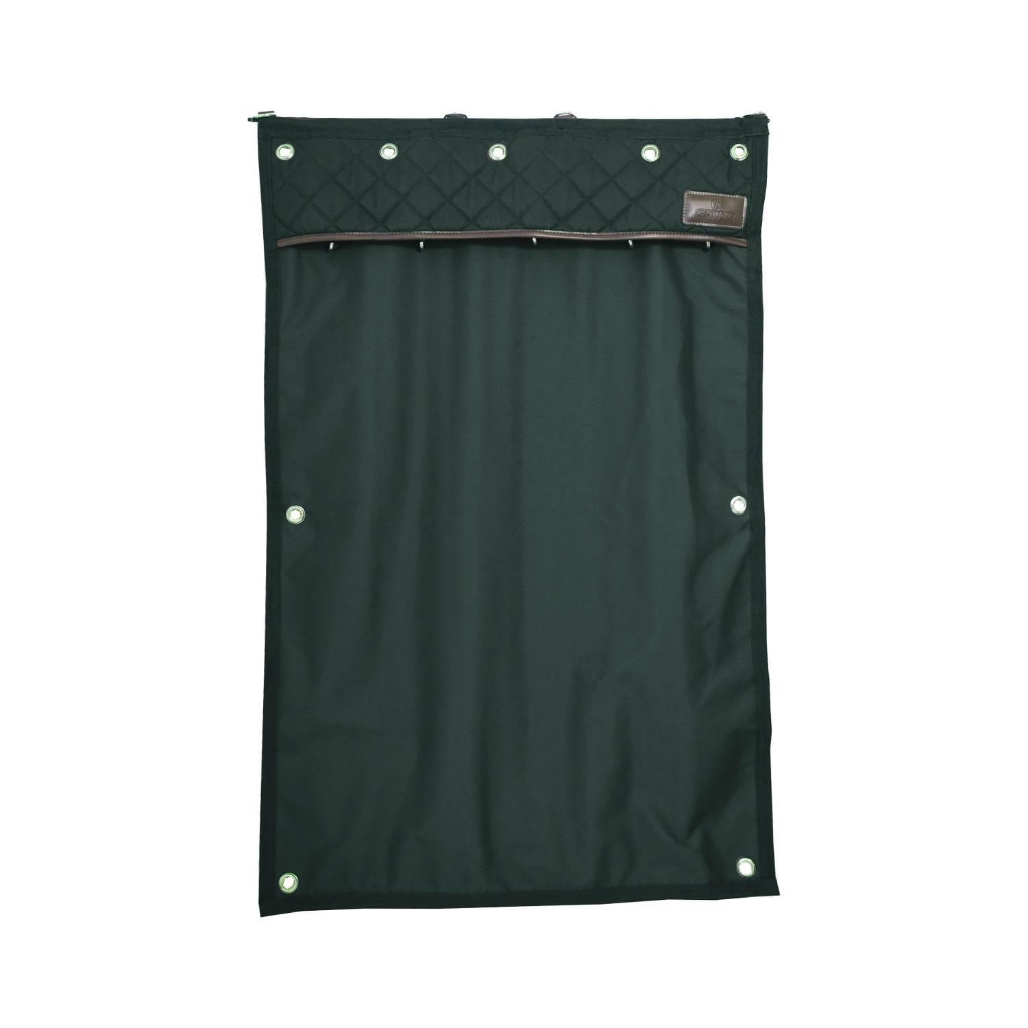 Tenture de box bleu waterproof vert foncé rideau bâche équitation