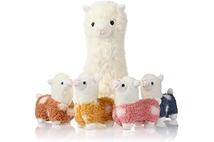 Stuffed Animals Set: Llama Love with Baby Alpacas