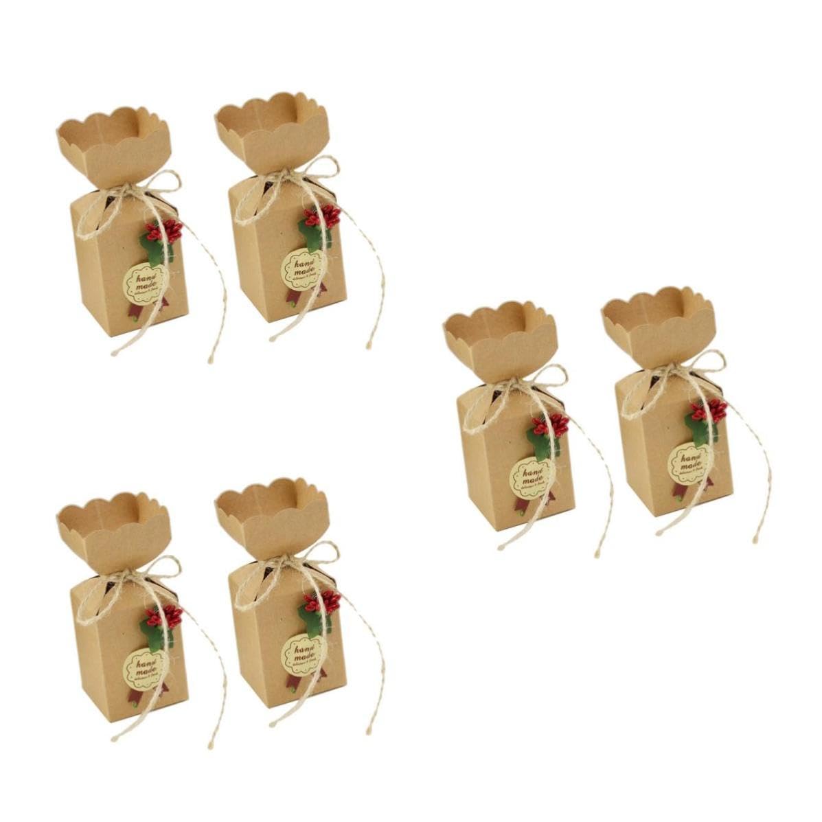 Healeved 150 Pezzi Scatolina Bomboniera in Carta per Cioccolatini e | Decorazione Elegante, Adatta per Feste Natalizie, Confezione Regalo, Uso per Dolci e Frollini