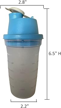 Tupperware Junior Small Quick Shake 250ml / 1 Cup Blue Seal