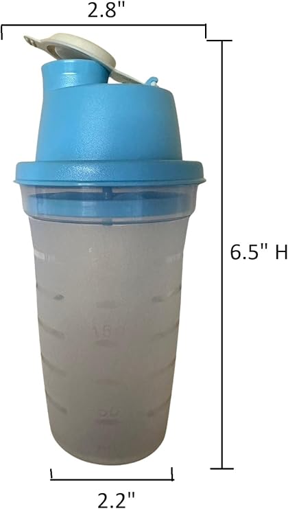 Tupperware Junior Small Quick Shake 250ml / 1 Cup Blue Seal
