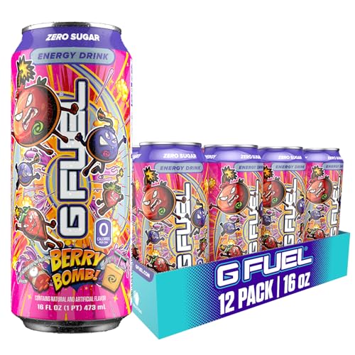 G Fuel Energy Drink, Berry Bomb, Sugar Free Carbonated Beverage