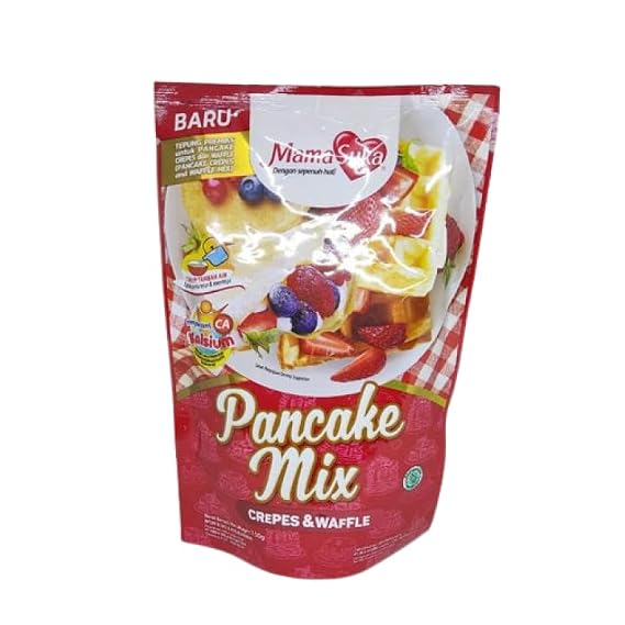 MamaSuka Pancake Mix Crepes & Waffle, 150 gram (Pack of 3)