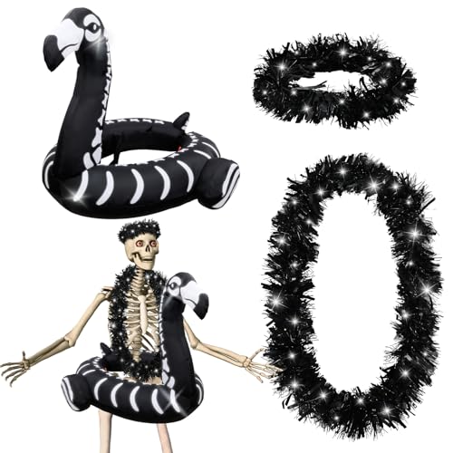 Knitgrip 4 Pcs Halloween 12 ft Skeleton Costumes Set