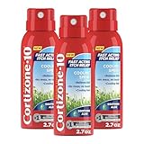 Cortizone-10 Maximum Strength Soothing Aloe Itch Relief Cooling Spray, 1% Hydrocortisone, Fast-Acting, Anti-Itch Spray for Bug Bites, Rash, Eczema, Psoriasis, Poison Ivy, Oak, Sumac, 2.7 oz 3-Pack