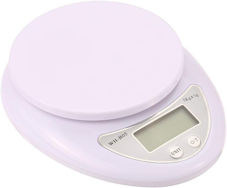 CFCJZHM Practical 5KG/1g LCD Display Mini Electronic Kitchen Scale Platform Scale for Kitchen Food Baking Diet Postal Weight Balance