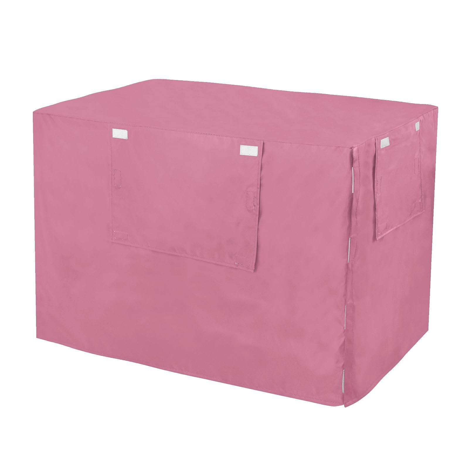 Breathable Pale Violet Red Dog Crate Covers Mesh Window Panels Cage Cover for Puppies Training Medium
