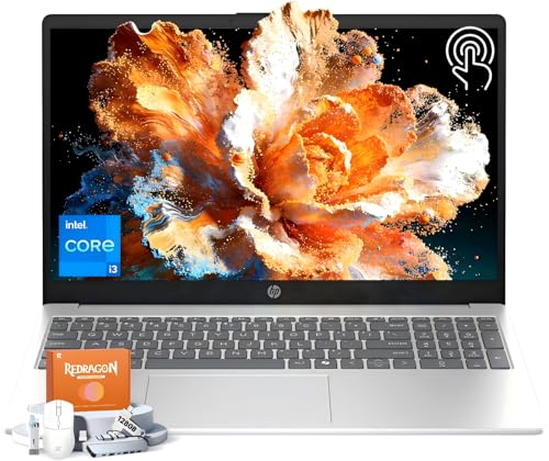 Image of HP 15.6 Touchscreen Laptop for Student Business, Intel Core i3-1315U, Office 365 of The Web Lifetime, 20GB RAM, 512GB SSD, Copilot AI, Wi-Fi 6, HD Camera, Windows 11 Pro, W /Accessories