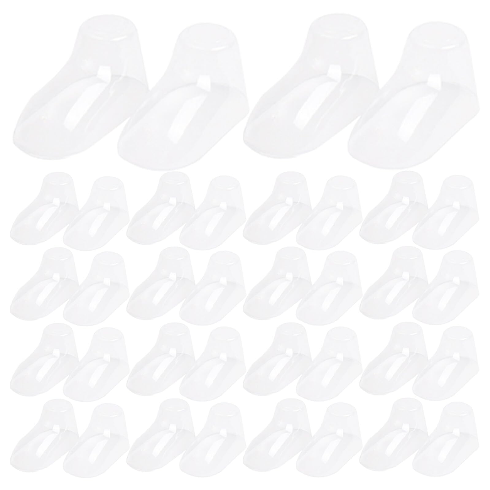 100 Stück Teiliges Kunststoff Babyfuß formen Robuste Display ständer für Babysocken Transparente Schuhspanner für Lauflernsocken und Babyschuhformierung