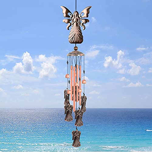 Angel Wind Chimes, Christmas Wind Chimes Gifts For Women Gifts For Mom Gifts For Grandma Gardening Gifts Outdoor Decor Angel Gifts Birthday Gifts Retro Metal Wind Chimes Angel Chimes #TOP1