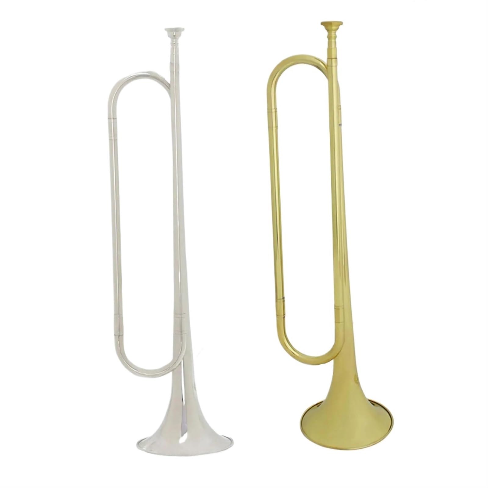 Tromba Strumento Tromba Per Principianti Professionisti Con Chiave B Suono Meraviglioso.(Silver)