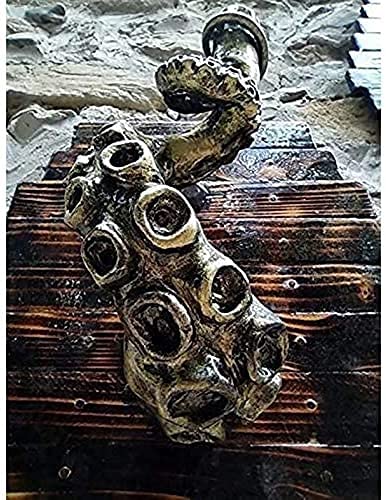 Image of Resin Wall Lamp, Retro Octopus Electric Light Resin Wall Lamp Creative Tentacle Monster Wall Hanging Octopus Tentacle Lamp Holder Home Decoration, Suitable for Bars, Cafes, Corridors, Entrances, Attic