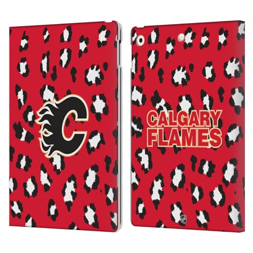 Housse iPad 10.2 NHL Calgary Flames avec support et porte-cartes