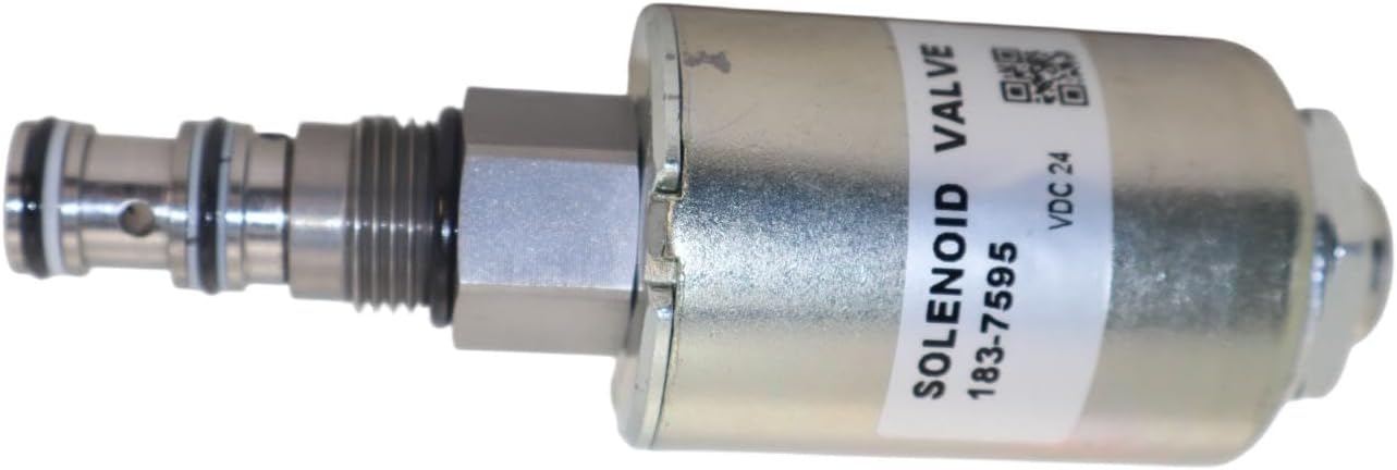 24V Solenoid Valve 183-7595 1837595 Compatible for Caterpillar CAT 12H 120H 160H 135H 163H 140H 16H 143H 14H Grader