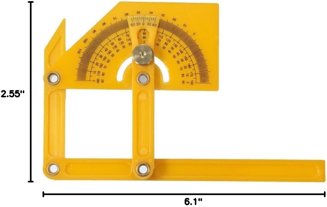 Honbay 1pc Plastic Protractor Angle Finder Measure Arm Ruler Gauge Tool