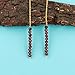 CRYSTALINES Lightweight Dangle Threader Earrings, Natural Garnet Gemstones Beads Piercing Earring, Handmade Pull-Through Designer Women Jewelry, Healing Crystals, 14K Gold Plated, Christmas Gifts