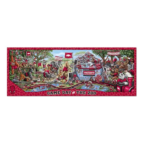 Image of YouTheFan NCAA Arkansas Razorbacks inchGame Day At The Zoo inch 500 Puzzle