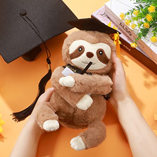 Lenwen Graduations Flamingo Sloth Llama Stuffed Animal Toy Stuffed Plush Toy With Graduation Cap Diploma Sash Tropical Aloha Luau Graduation Party Decorations For Graduation Day Birthday Gift (Sloth) #TOP2