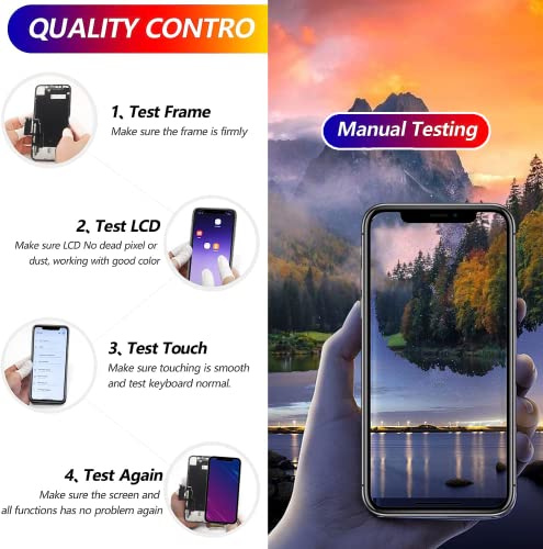 Simdog IPHONE X 5.8" For Iphone X 10 Screen Replacement 5.8 Inch Kit,3D Touch & Lcd Display Digitizer Assembly Screen,Compatible thumb #5