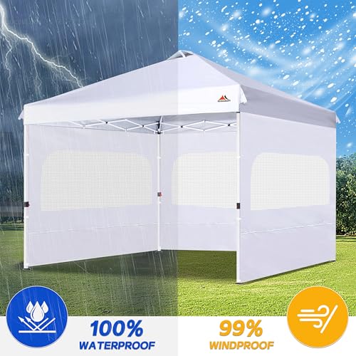 SCOCANOPY Sidewall for 12x12 Canopy Frame with Mesh Window and Zipper, 3 Pieces Sunwalls Only, (Beige) by SCOCANOPY - Image 5