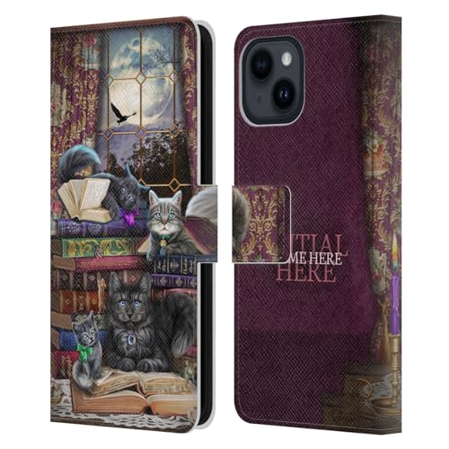 Coque personnalisé Chats Et Livres Storytime Brigid Ashwood étui portefeuille iPhone 15