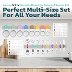 Magnetic Measuring Cups and Spoons Set of 17 - Stackable Stainless Steel Magnetic Measuring Spoons Set with Leveler - Dual Marking Scale Measuring Cup for Dry and Liquid Ingredients - Baking & Cooking - Image 3