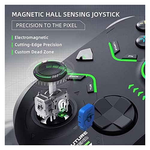 Qintex G6 Gaming Controller Gamepad Control 2.4G Bluetooth Wireless Compatible With N-S Pc Applies To Android Phone Ios (Color : Black) #TOP5