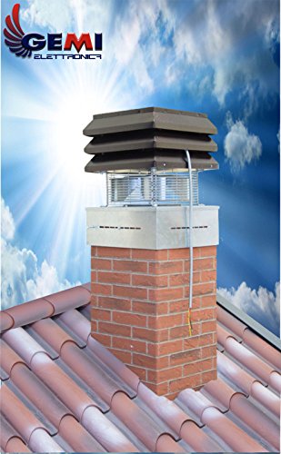 Rauchsauger Schornstein Ventilator Abzugsventilator Abgasventilatoren Schornsteinaufsatz Zugverstärker Für Kamin Thermokamin Grill Industriehauben Basicmodell Gemi Elettronica-2