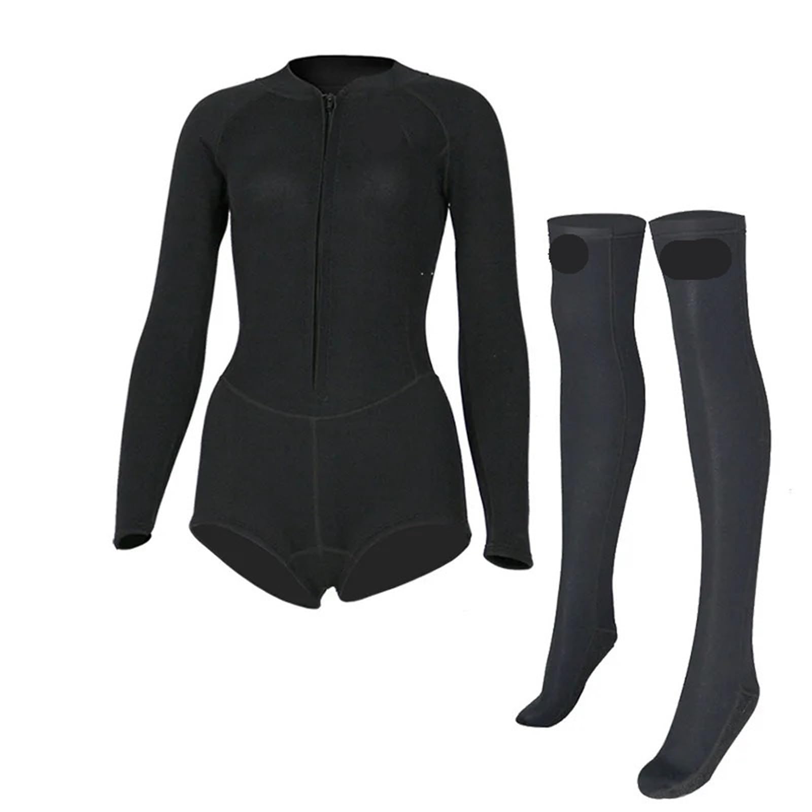 muta da sub Costume da bagno intero donna con calzini sub Protezione solare Muta Snorkeling Wader Mute spiaggia subacquee 2 mm
