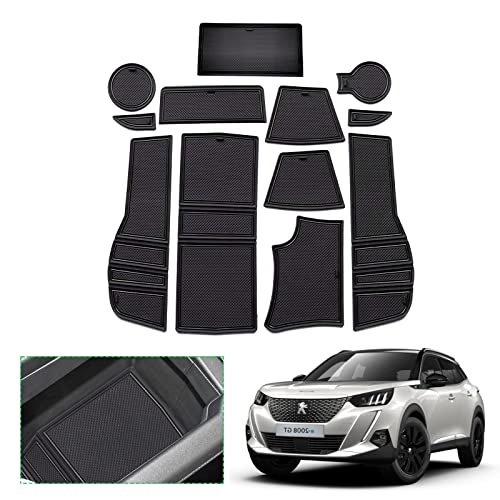 Tapis anti-dérapants pour Peugeot 2008 et e-2008 protection caoutchouc