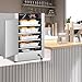 ROVSUN Hot Holding Cabinet Pizza Warmer w/Removable Shelves Water Tray, Pretzel Warmer Hot Box Food Warmer Commercial Electric Food Warmer Countertop for Catering Buffet Restaurant, 110V 800W