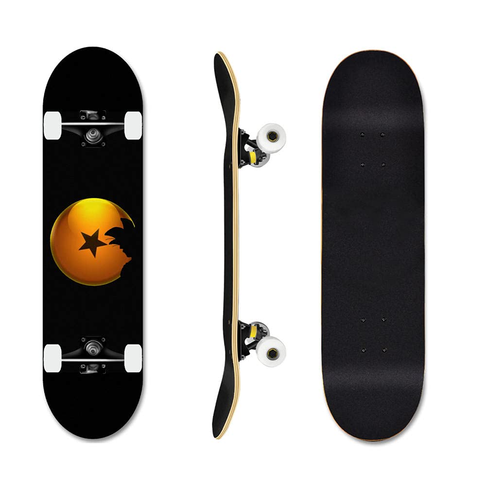 Planche à roulettes Scholars, Patins complets pour Adolescents et Adultes 31 "X8, Planche à roulettes Standard concave à Double kickboard en érable Canadien à 7 Couches