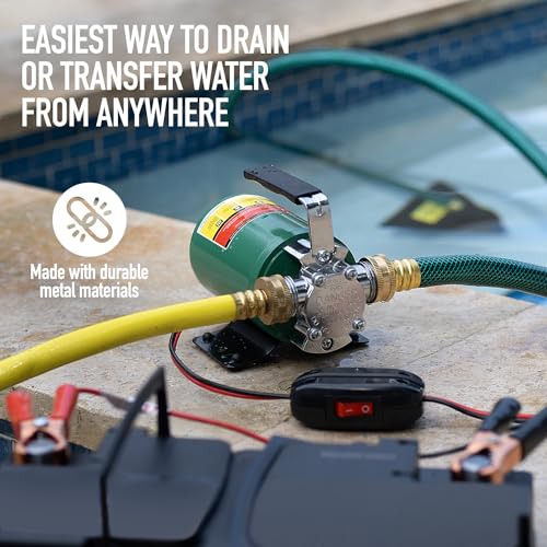 SumpMarine DC 12V Water Transfer Pump, 1/10 HP, 330