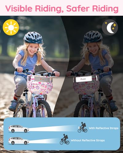 Kids Bike Basket, Bicycle Basket Front Handlebar, Waterproof