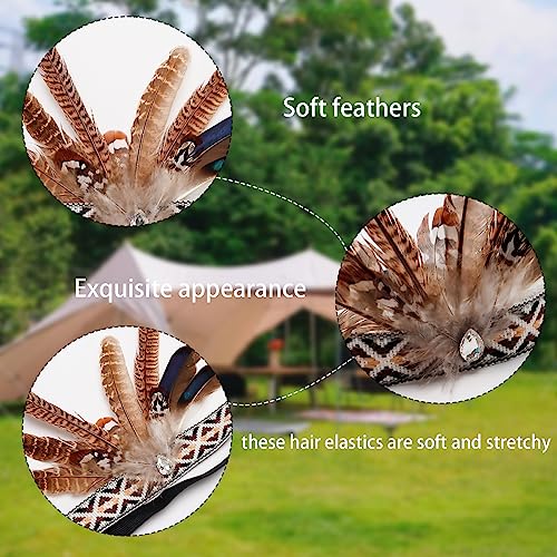 image for Simple polymer Indian Feather Headband Accessories Indian Headpiece Na