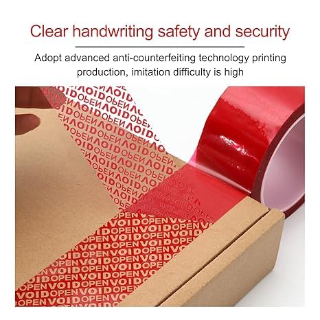 Image of Tamper Evident Void Security Stickers - Self Adhesive Anti Tampering Seal Labels - Void Opened Transfer Sticker for Packaging, Warranty Seal, Shipping Boxes & Security Protection (1, 3 Inch)