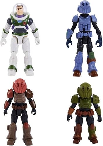 Miniatura 3 de Disney Lightyear Recruits to The Rescue - Paquete de figuras de 5 pulgadas, Buzz Lightyear Sox Izzy Hawthorne Mo Morrison Darby Steel