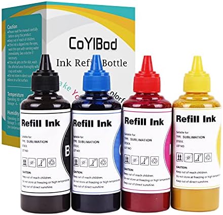 CoYlBod Dye Sublimation Ink Heat Transfer Ink Inkjet Printers Ink Cartridge CISS for C88 C88 + WF-7710 WF-7720 ET-2800 ET-2803 ET-2720 WF-7210 WF-7610 WF-7620 WF-3640 WF-2750 ET-2760 ET-4700 ET-15000