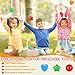 Heopeis 200 Star Ball Pit Balls Hearts for Toddlers Phthalate Free BPA Free Crush Proof Plastic - 7 Bright Colors in Reusable Play Toys for Kids with Storage Bag Indoor Outdoor