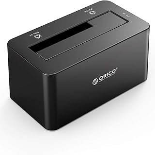 ORICO HDDスタンド USB3.0接続 SATA3.0 ハードディスクケース HDDケース 2.5型/3.5型 HDD/SSDサポート UASP対応 8TBまで大容量 外付けドライブケース 6619US3 ブラック