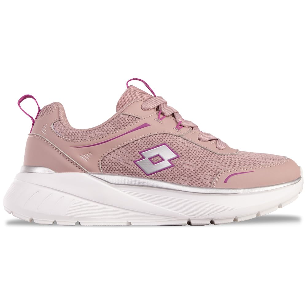 Lotto EXERTIV Unisex Trainers, DK.Rose/Lilac, 36 EU, Dk Rose Lilac, 4 UK