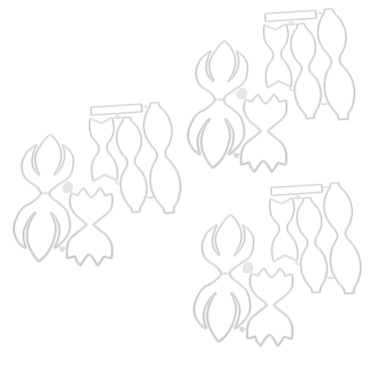 6 Juegos molde troqueles para hacer tarjetas decoraciones de ceremonia de boda arcos para el cabello decoración DIY scrapbooking troqueles de corte Navidad